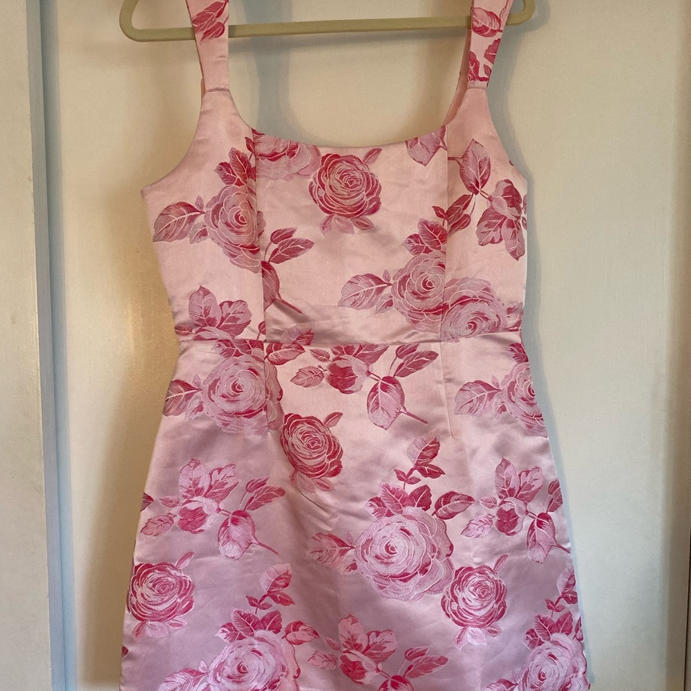Lulus Floral Pink  Dress